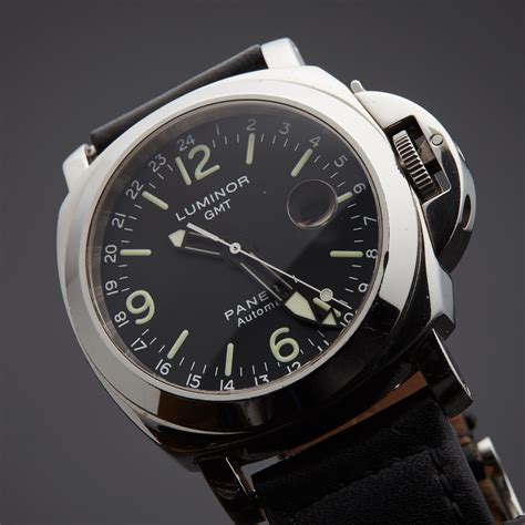 panerai luminor gmt alligator|luminor gmt Panerai automatic price.